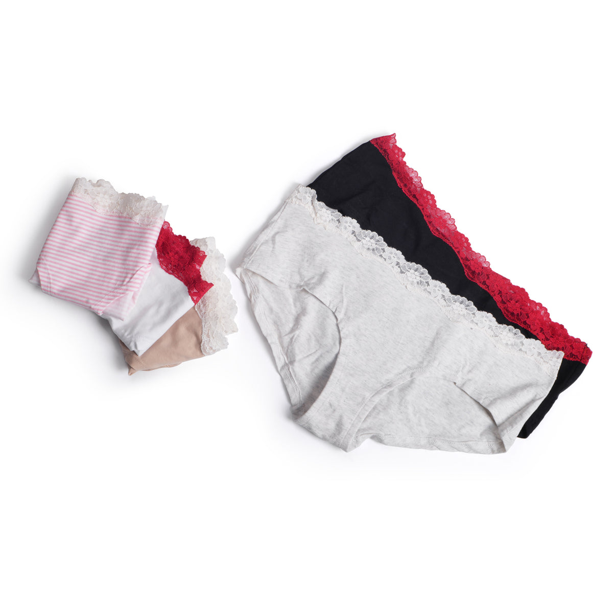 Emprella Maternity Underwear Under Bump, Cotton Pregnancy Postpartum Panties  3-Pack - Multi M