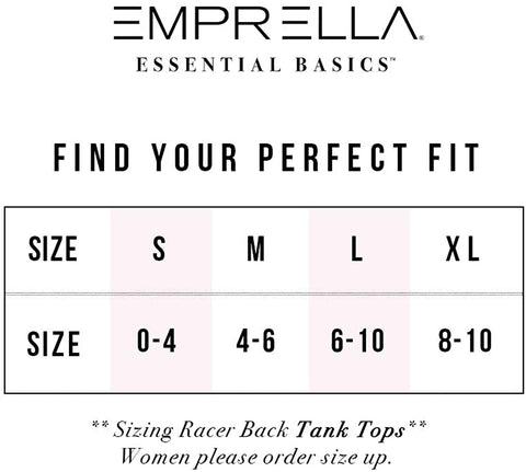 Emprella Tank Tops for Women, 4 Pack Ribbed Racerback Tanks