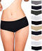 Emprella Women’s Boyshort Panties (10-Pack) Comfort Ultra-Soft Cotton Underwear