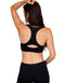 3 Pack Racerback Sports Bras in White, Removable Padded Seamless Activewear Fitness Bra