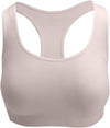 Nude Racerback Sports Bras, Removable Padded Seamless Activewear Fitness Bra