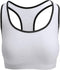 White Racerback Sports Bras Removable Padded Seamless Activewear Fitness Bra