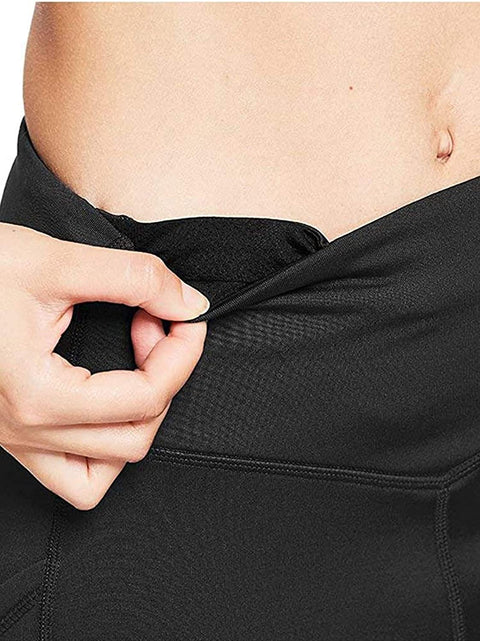 High Waist Yoga Running Compression Biker Shorts for Workouts Exercise with 3 Pockets