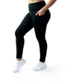 High waist tummy control black legging with 3 Pockets