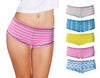 Emprella Women’s Boyshort Funky Styles Panties | 5-Pack | Comfort Ultra-Soft | Cotton Underwear