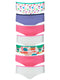 Girl's Elastic Waist Lace Trim 100% Cotton Panties Briefs, 7 Pack Assorted Colors and Styles