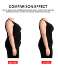Women's Waist Trainer Charcoal Gray Shapewear Tummy Control Body Shaper Shorts Hi-Waist Thigh Slimmer Reduces Chafing