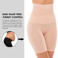Women's Waist Trainer Nude Shapewear Tummy Control Body Shaper Shorts Hi-Waist Thigh Slimmer Reduces Chafing