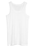 Men's 6 Pack White Ribbed Tank Tops From American Casual